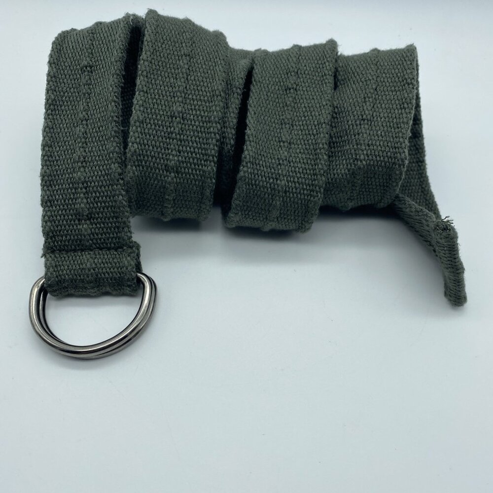 Unbranded Green D-Ring Belt Men's Size XL End to End 50"
